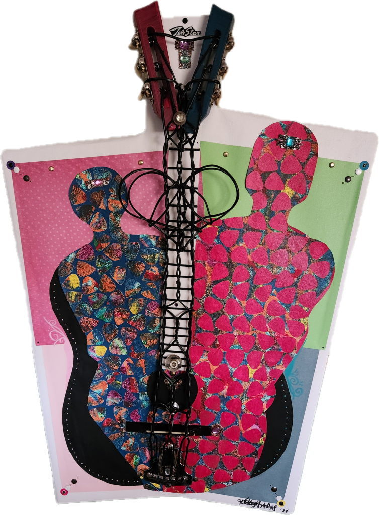 Mixed media artwork by Katherine Sallas