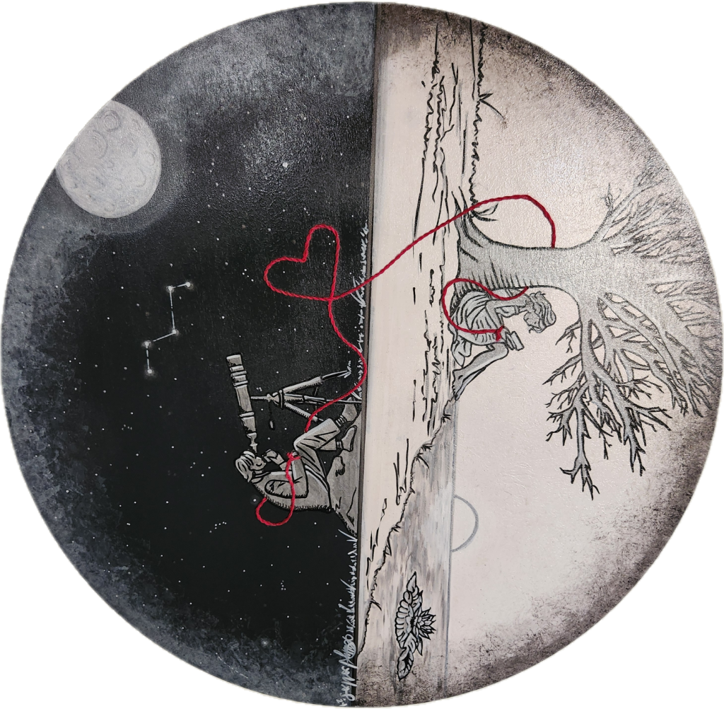 Painting and wall art by Katherine Sallas, piece 1