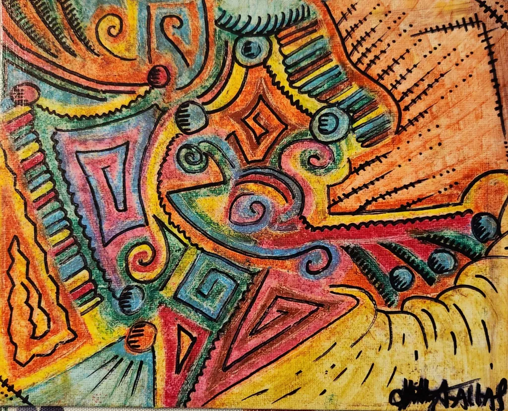 Painting and wall art by Katherine Sallas, piece 13