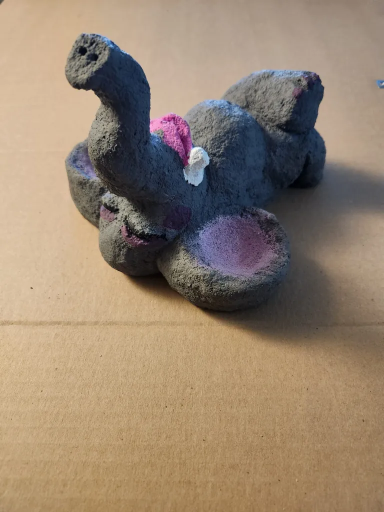 Pottery and concrete artwork by Katherine Sallas, piece 7