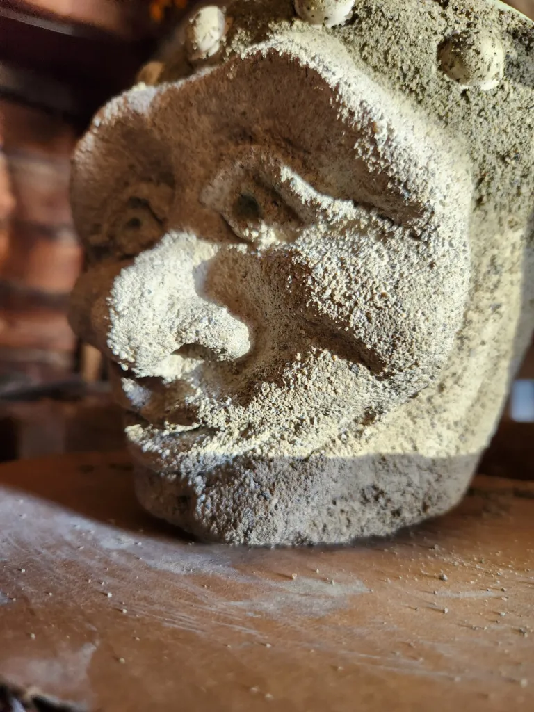 Pottery and concrete artwork by Katherine Sallas, piece 10